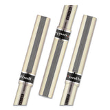 Deluxe Stick Roller Ball Pen, Fine 0.7 Mm, Black Ink, Champagne Barrel, Dozen