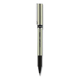 Deluxe Stick Roller Ball Pen, Fine 0.7 Mm, Black Ink, Champagne Barrel, Dozen