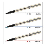 Deluxe Stick Roller Ball Pen, Fine 0.7 Mm, Black Ink, Champagne Barrel, Dozen
