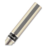 Deluxe Stick Roller Ball Pen, Fine 0.7 Mm, Black Ink, Champagne Barrel, Dozen
