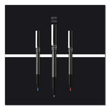 Deluxe Stick Roller Ball Pen, Fine 0.7 Mm, Black Ink, Champagne Barrel, Dozen