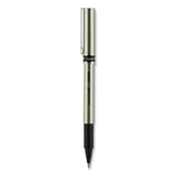 Deluxe Stick Roller Ball Pen, Fine 0.7 Mm, Blue Ink, Champagne Barrel, Dozen