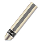 Deluxe Stick Roller Ball Pen, Fine 0.7 Mm, Blue Ink, Champagne Barrel, Dozen