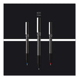 Deluxe Stick Roller Ball Pen, Fine 0.7 Mm, Blue Ink, Champagne Barrel, Dozen