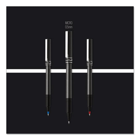 Deluxe Stick Roller Ball Pen, Fine 0.7 Mm, Blue Ink, Champagne Barrel, Dozen