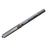 Vision Stick Roller Ball Pen, Micro 0.5 Mm, Blue Ink, Blue-gray Barrel, Dozen