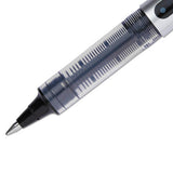 Vision Stick Roller Ball Pen, Fine 0.7 Mm, Black Ink, Black-gray Barrel, Dozen