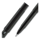 Onyx Stick Roller Ball Pen, Fine 0.7 Mm, Black Ink, Black Matte Barrel, Dozen