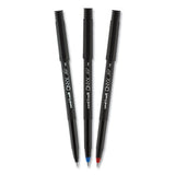 Onyx Stick Roller Ball Pen, Fine 0.7 Mm, Black Ink, Black Matte Barrel, Dozen
