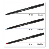 Onyx Stick Roller Ball Pen, Fine 0.7 Mm, Black Ink, Black Matte Barrel, Dozen