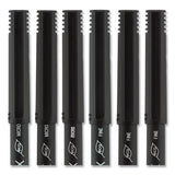 Onyx Stick Roller Ball Pen, Fine 0.7 Mm, Black Ink, Black Matte Barrel, Dozen