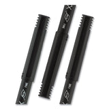 Onyx Stick Roller Ball Pen, Fine 0.7 Mm, Black Ink, Black Matte Barrel, Dozen