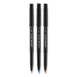 Onyx Stick Roller Ball Pen, Fine 0.7 Mm, Black Ink, Black Matte Barrel, Dozen