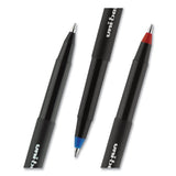 Onyx Stick Roller Ball Pen, Fine 0.7 Mm, Black Ink, Black Matte Barrel, Dozen