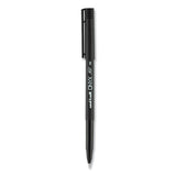 Onyx Stick Roller Ball Pen, Fine 0.7 Mm, Red Ink, Black Matte Barrel, Dozen
