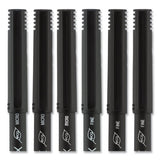 Onyx Stick Roller Ball Pen, Fine 0.7 Mm, Red Ink, Black Matte Barrel, Dozen