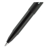 Onyx Stick Roller Ball Pen, Fine 0.7 Mm, Red Ink, Black Matte Barrel, Dozen