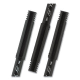 Onyx Stick Roller Ball Pen, Fine 0.7 Mm, Red Ink, Black Matte Barrel, Dozen