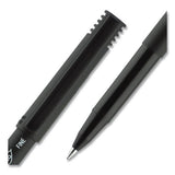Onyx Stick Roller Ball Pen, Fine 0.7 Mm, Red Ink, Black Matte Barrel, Dozen