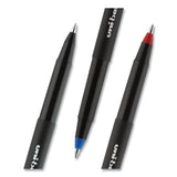 Onyx Stick Roller Ball Pen, Fine 0.7 Mm, Red Ink, Black Matte Barrel, Dozen