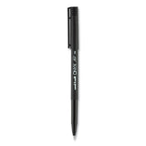 Onyx Stick Roller Ball Pen, Fine 0.7 Mm, Blue Ink, Black Matte Barrel, Dozen