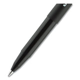 Onyx Stick Roller Ball Pen, Fine 0.7 Mm, Blue Ink, Black Matte Barrel, Dozen