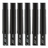Onyx Stick Roller Ball Pen, Fine 0.7 Mm, Blue Ink, Black Matte Barrel, Dozen