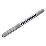 Vision Stick Roller Ball Pen, Fine 0.7 Mm, Majestic Purple Ink, Gray Barrel, Dozen