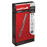 Vision Stick Roller Ball Pen, Fine 0.7 Mm, Majestic Purple Ink, Gray Barrel, Dozen