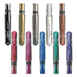 Impact Stick Gel Pen, Medium 1mm, Silver Metallic Ink, Silver Barrel