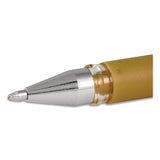 Impact Stick Gel Pen, Medium 1mm, Silver Metallic Ink, Silver Barrel