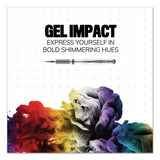 Impact Stick Gel Pen, Medium 1mm, Silver Metallic Ink, Silver Barrel
