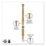 Impact Stick Gel Pen, Medium 1mm, Silver Metallic Ink, Silver Barrel