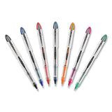 Vision Elite Stick Roller Ball Pen, Bold 0.8 Mm, Black Ink, White-black Barrel