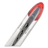 Vision Elite Stick Roller Ball Pen, Bold 0.8 Mm, Black Ink, White-black Barrel