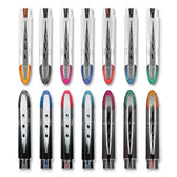 Vision Elite Stick Roller Ball Pen, Bold 0.8 Mm, Black Ink, White-black Barrel