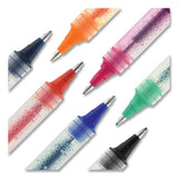 Vision Elite Stick Roller Ball Pen, Bold 0.8 Mm, Black Ink, White-black Barrel