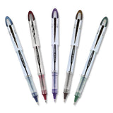 Vision Elite Stick Roller Ball Pen, 0.8 Mm, Blue-black Ink, White-blue Black Barrel