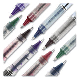 Vision Elite Stick Roller Ball Pen, 0.8 Mm, Blue-black Ink, White-blue Black Barrel