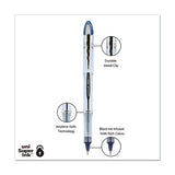 Vision Elite Stick Roller Ball Pen, 0.8 Mm, Blue-black Ink, White-blue Black Barrel