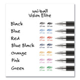 Refill For Vision Elite Roller Ball Pens, Bold Point, Black Ink, 2-pack