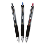 Signo 207 Retractable Gel Pen, Micro 0.5 Mm, Black Ink, Smoke-black Barrel, Dozen