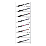 Signo 207 Retractable Gel Pen, Micro 0.5 Mm, Blue Ink, Smoke-black-blue Barrel, Dozen