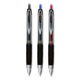 Signo 207 Retractable Gel Pen, Micro 0.5 Mm, Blue Ink, Smoke-black-blue Barrel, Dozen