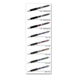 Signo 207 Retractable Gel Pen, Micro 0.5 Mm, Red Ink, Smoke-black-red Barrel, Dozen