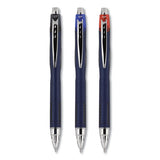 Jetstream Retractable Ballpoint Pen, Fine 0.7 Mm, Black Ink, Blue Barrel