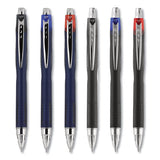 Jetstream Retractable Ballpoint Pen, Fine 0.7 Mm, Black Ink, Blue Barrel