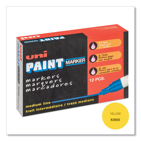 Permanent Marker, Medium Bullet Tip, Yellow