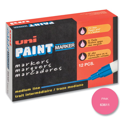 Permanent Marker, Medium Bullet Tip, Pink