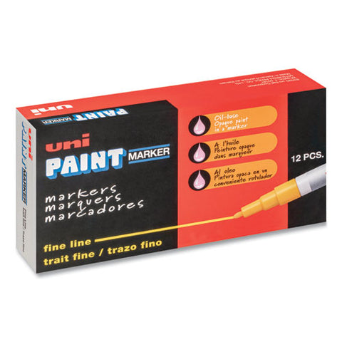 Permanent Marker, Fine Bullet Tip, White